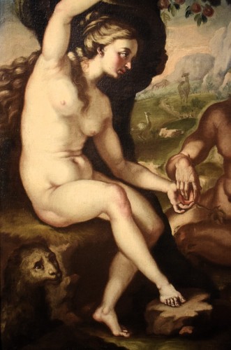 Adam et Ève - Maître flamand du XVIIe siècle - Louis XIII